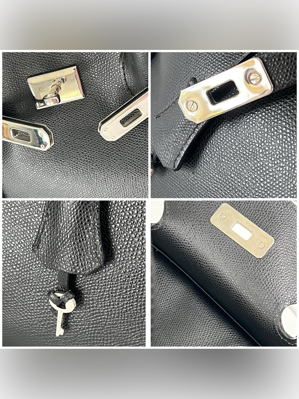 Classic Black Women's Satchel with Silver Hardware - Picture 6 of 16
